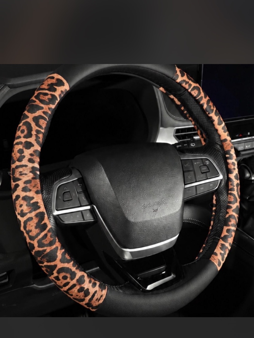 Leopard Print Steering Wheel Cover - Women Accessories